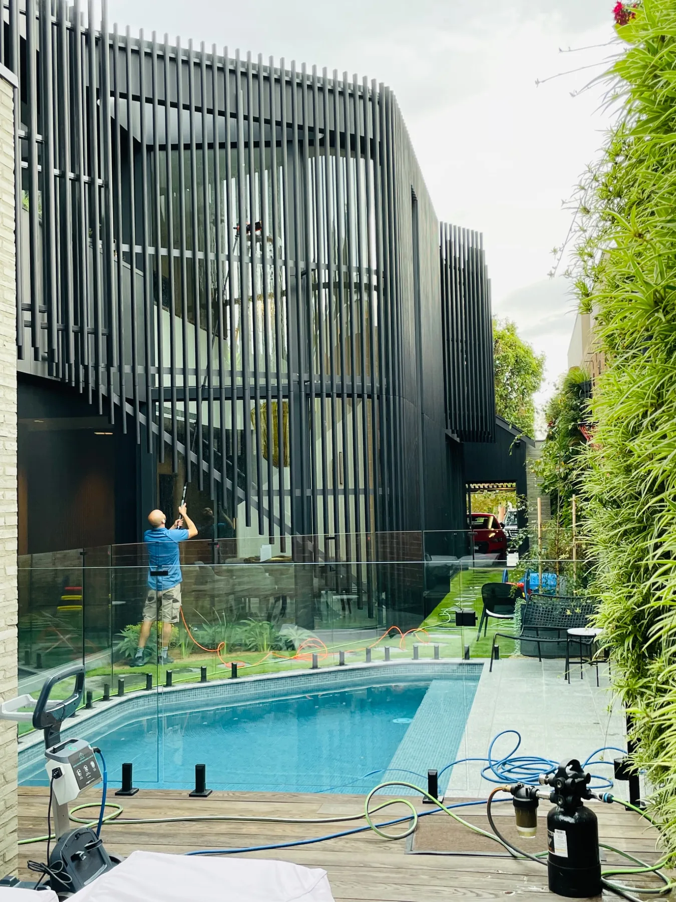 Domain Services CL exterior window cleaning at a Melbourne property